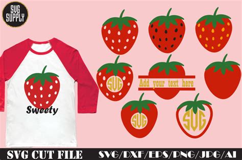 Download Free Strawberry SVG * Strawberry Monogram Cut File Printable