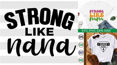 Download Free Strong like nana SVG Files DXF Files