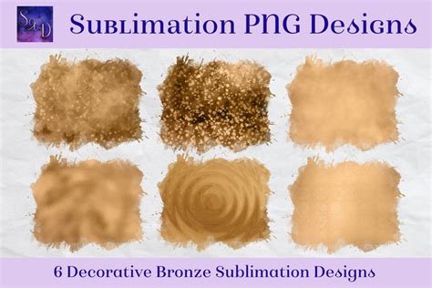 Download Free Sublimation PNG Designs - Decorative Bronze Images Cut Files