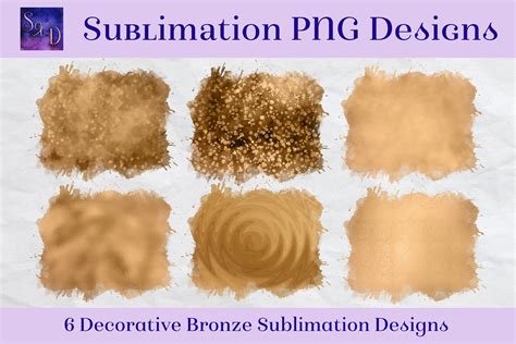 Download Free Sublimation PNG Designs - Decorative Bronze Images Files For Crafts