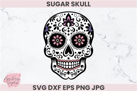 Download Free Sugar Skull SVG Cut File Easy Edite