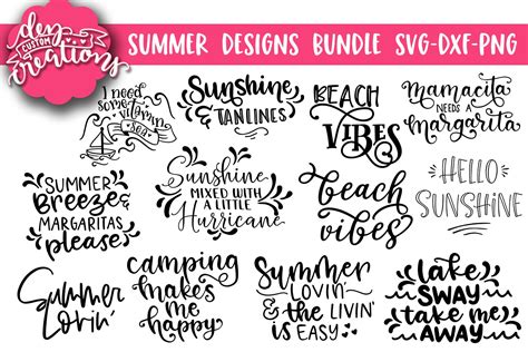 Download Free Summer Bundle, SVG Files, DXF Files, Cuttable Files For Crafts