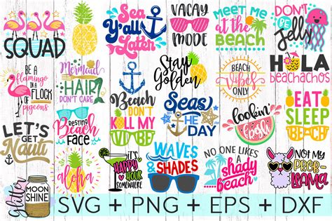 Download Free Summer Bundle, SVG Files, DXF Files, Cuttable Files For Cricut