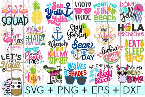 Download Free Summer Bundle SVG DXF PNG EPS DXF Files
