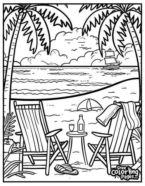 Free Summer Coloring Pages For Adults To Print