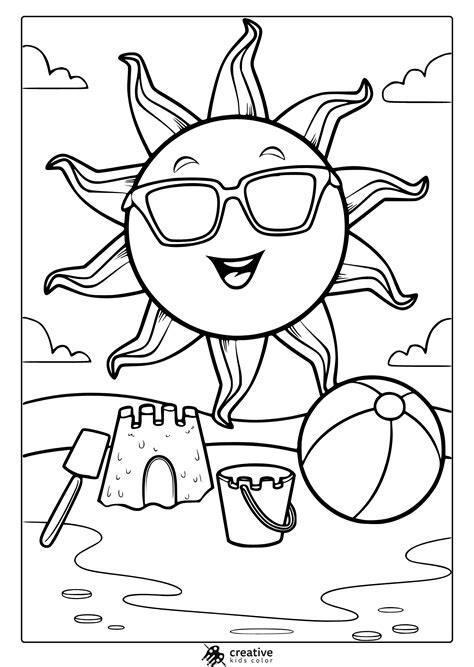 Free Summer Coloring Pages For Printable Get This