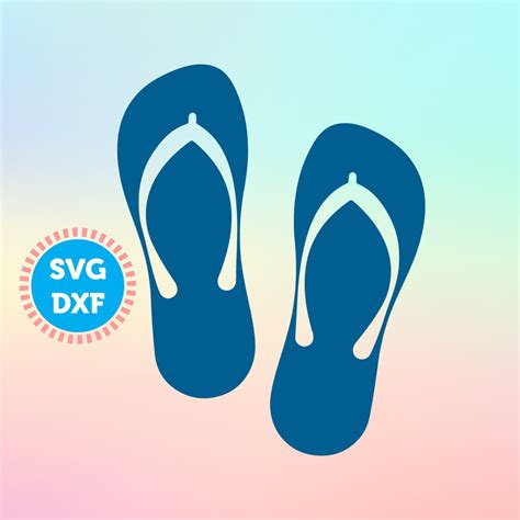 Download Free Summer Flip Flops - SVG/DXF Cutting Files DXF Files
