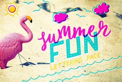Download Free Summer Fun Lettering Pack Cameo