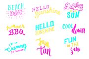 Download Free Summer Fun Lettering Pack Files DXF Files
