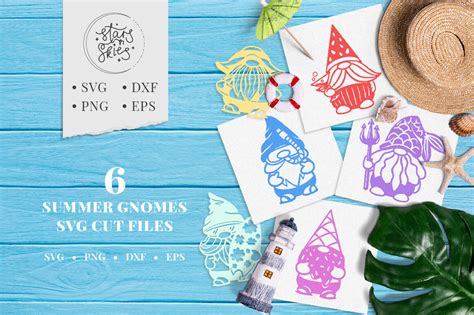 Download Free Summer Gnomes SVG Cut Files Commercial Use DXF Files
