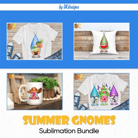 Download Free Summer Gnomes Sublimation Bundle Files