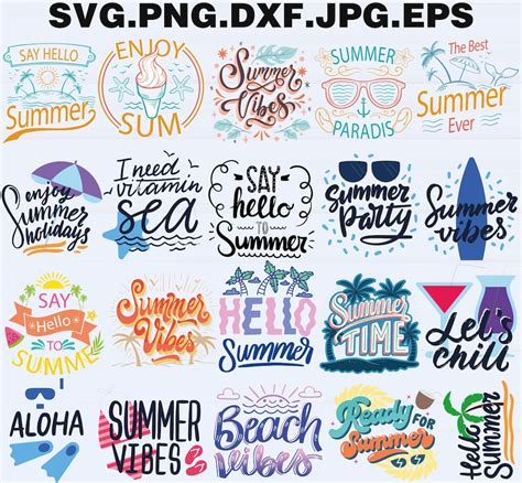 Download Free Summer Lettering SVG Cut Files