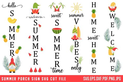 Download Free Summer Porch Sign SVG Easy Edite