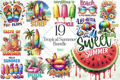 Download Free Summer Sublimation Bundle Easy Edite