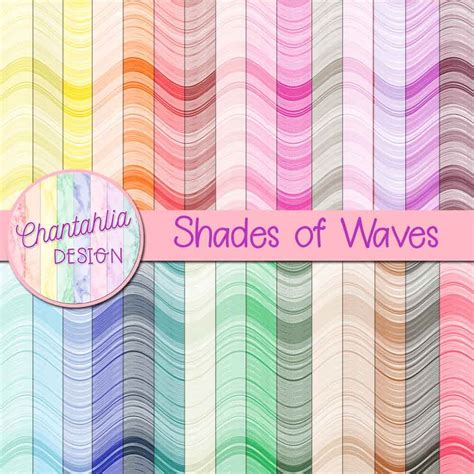 Download Free Summer Waves - Large Digital Papers Cut Files