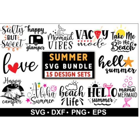 Download Free Summer quotes bundle svg DXF Files