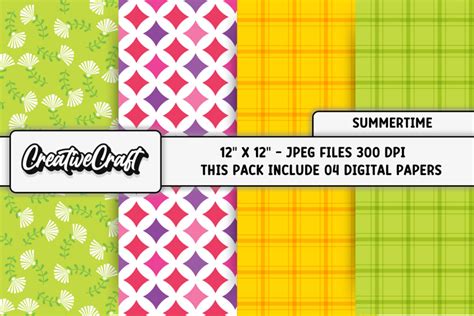 Download Free Summertime Digital Scrapbook Kit. Commercial Use DXF Files