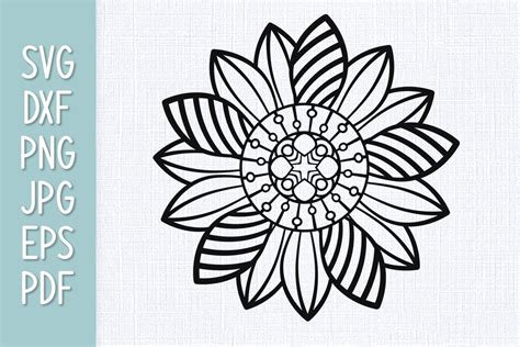 82+ Free Sunflower Mandala SVG, Mandala Sunflower Silhouette Silhouettedesignstore Saved. Intricate Craftmegood