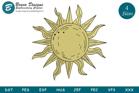 Download Free Sunshine Summer Machine Embroidery Design Files DXF Files