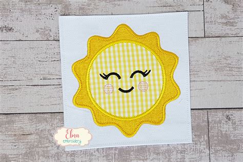 Download Free Sunshine Summer Machine Embroidery Design Images
