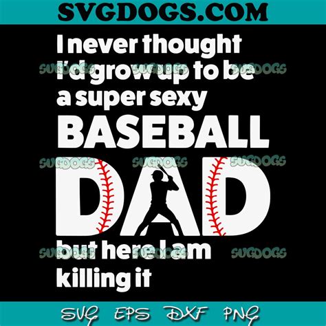 Download Free Super Sexy Baseball Dad DXF Files