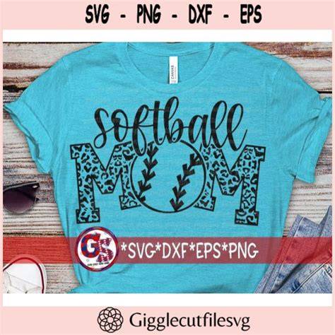 Download Free Super cute Softball Mom DXF Files