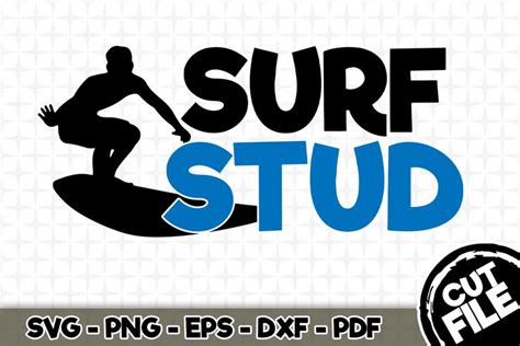 Download Free Surf stud SVG Cut File Files DXF Files