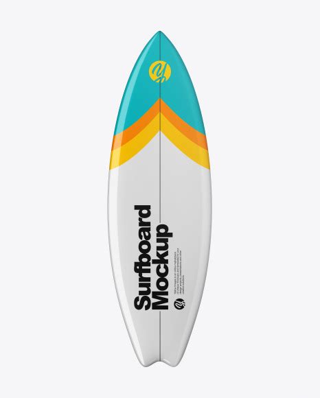 Download Free Surfboard Fishboard Mockup - Front View PSD Generator