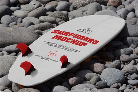 Download Free Surfboard Mockup - Front & Back Views PSD for Branding