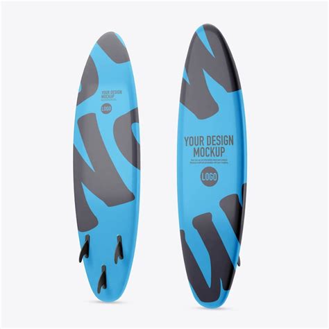 Download Free Surfboard Mockup - Front View PSD Generator