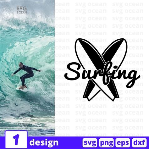 Download Free Surfing SVG Cut File Printable
