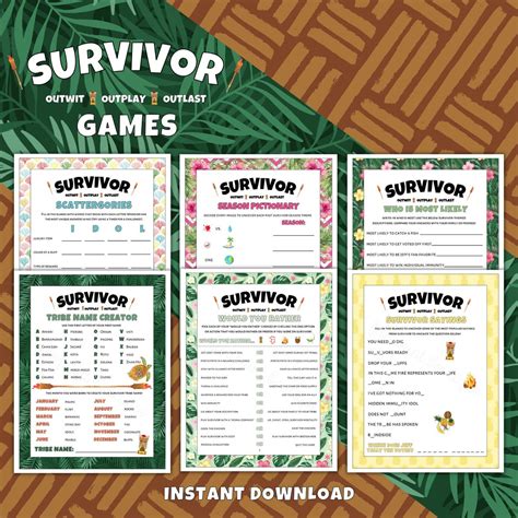 Download Free Survivor Files For Crafts