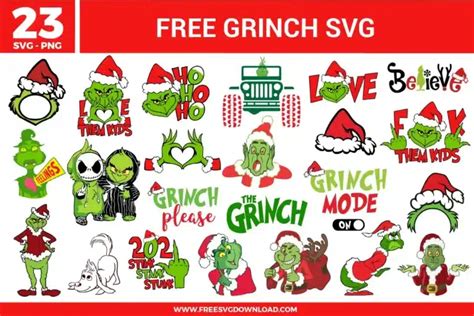 The Ultimate Collection of Free SVG Cut Files Featuring the Grinch: Unleash Your Inner Christmas Creativity