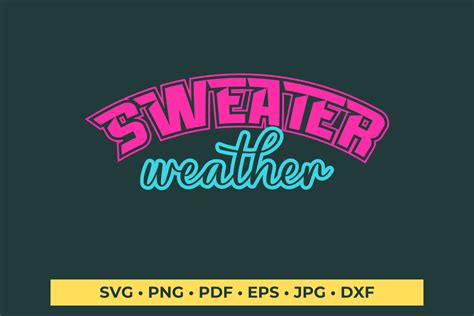 Download Free Sweater Weather SVG Cut File Crafts