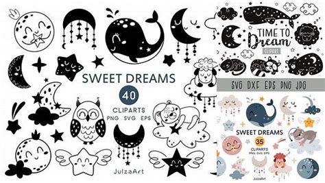 Download Free Sweet Dreams Moon - SVG File, DXF File Images