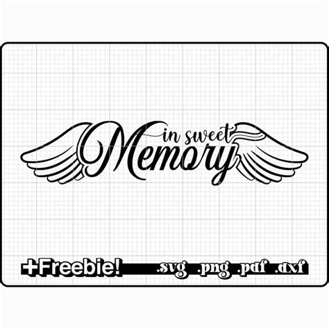 Download Free Sweet Memory - SVG, PNG & VECTOR Cut File for Cricut