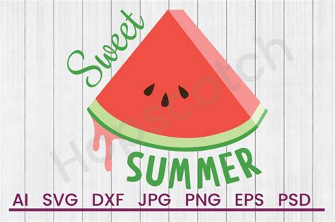 Download Free Sweet Summer - SVG File, DXF File Commercial Use Free PSD Mockups