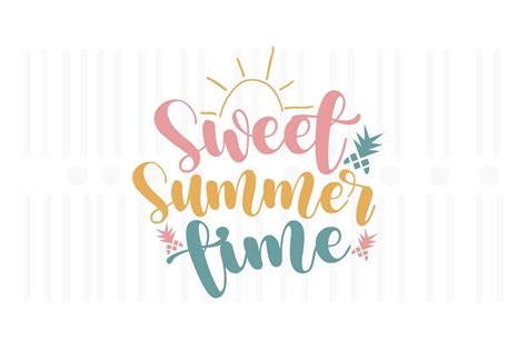 Download Free Sweet Summer Time SVG Cut File | Summer SVG | Beach SVG Files DXF Files