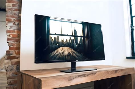 Download Free TV on a Table Mockup PSD Generator