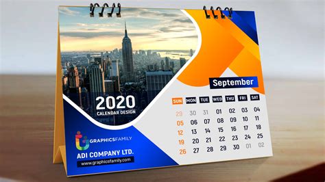 Free Table Calendar Design Templates