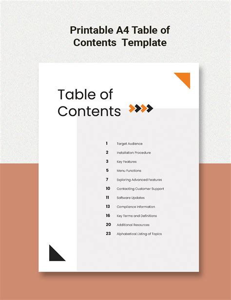 Free Table of Contents Templates (for Microsoft Word)