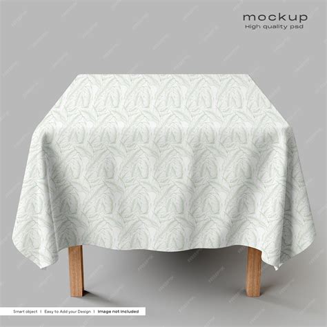 Download Free Tablecloth on Table Mockup PSD Generator