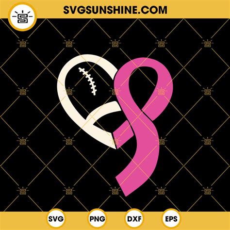 Download Free Tackle Breast Cancer Awareness Football Files DXF Files