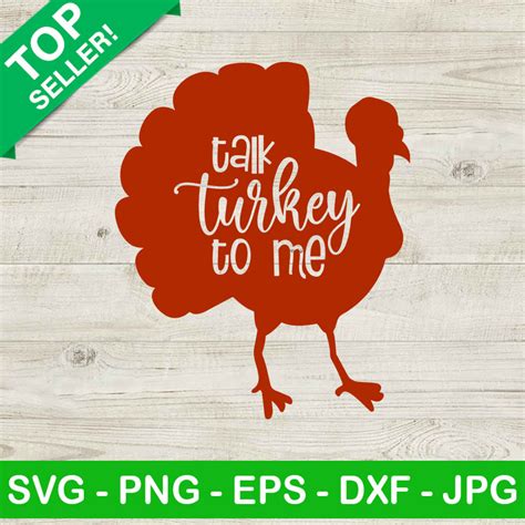 Download Free Talk Turkey To Me - Hand Lettered SVG DXF Files