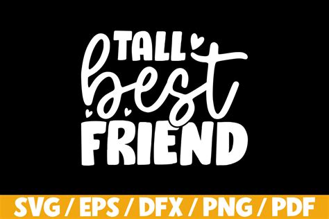 Download Free Tall best friend svg DXF Files