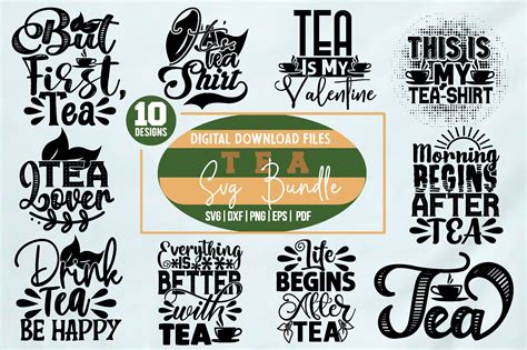 Download Free Tea time SVG bundle | M30 Creativefabrica DXF Files