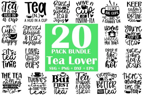 Download Free Tea time SVG bundle | M30 Files Free PSD Mockups