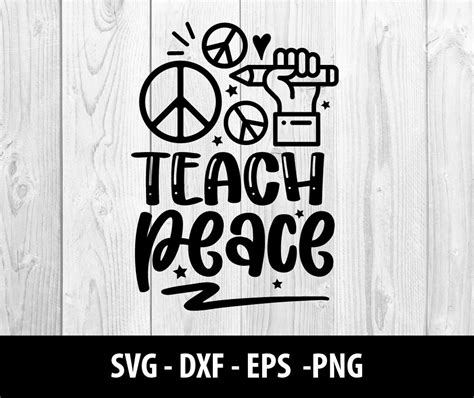 Download Free Teach Peace DXF Files