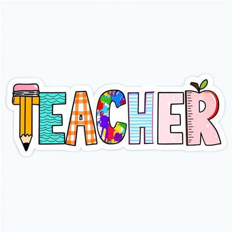 Download Free Teacher Word Art | Cut File DXF Files