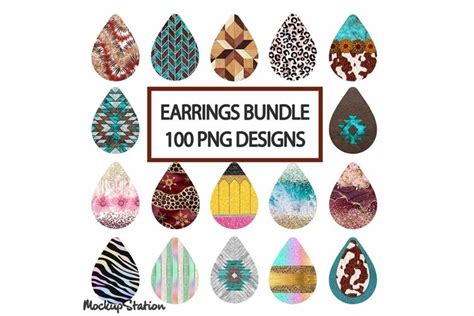 Download Free Teardrop Earring Design, Perfect for Sublimation Files